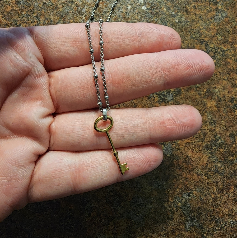 Fossil Brand Necklace Signature key style